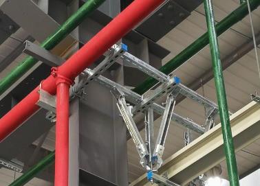 静安该抗震支架的整体式支吊架结构协调性好
